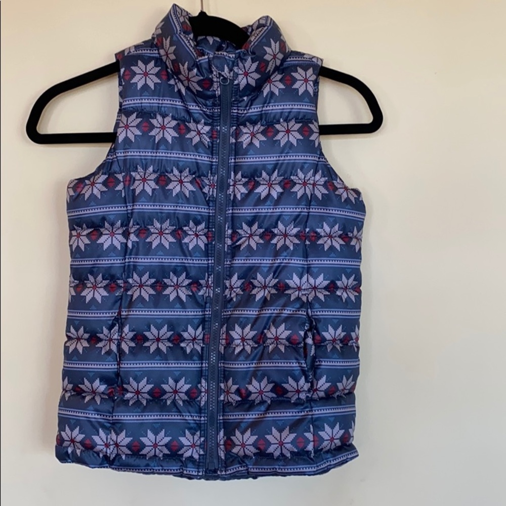 Kids patterned down vest